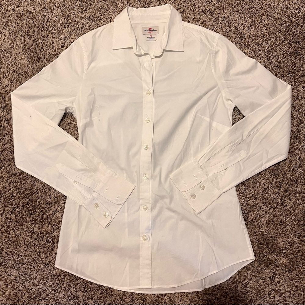 White J. Crew button up shirt